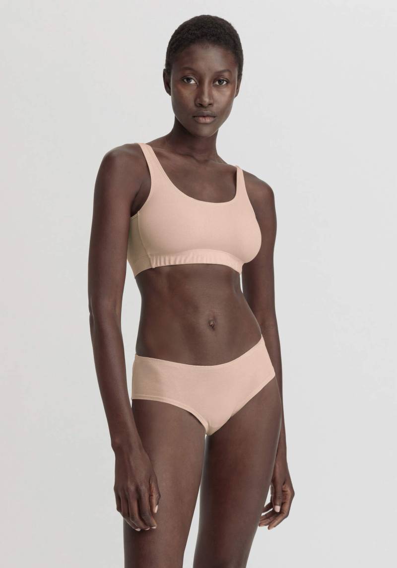 hessnatur Damen Panty Regular Cut COTTON FEEL aus Bio-Baumwolle - rosa Grösse42 von hessnatur