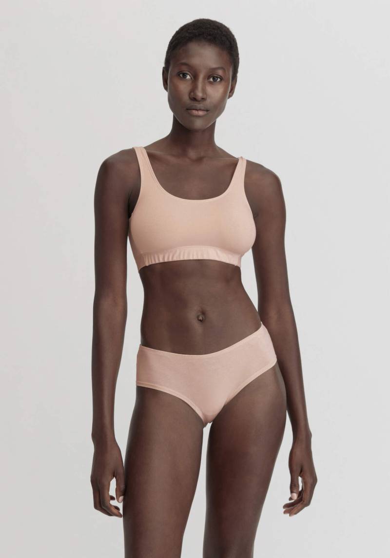 hessnatur Damen Panty Regular Cut im 3er Pack COTTON FEEL aus Bio-Baumwolle - rosa Grösse34 von hessnatur