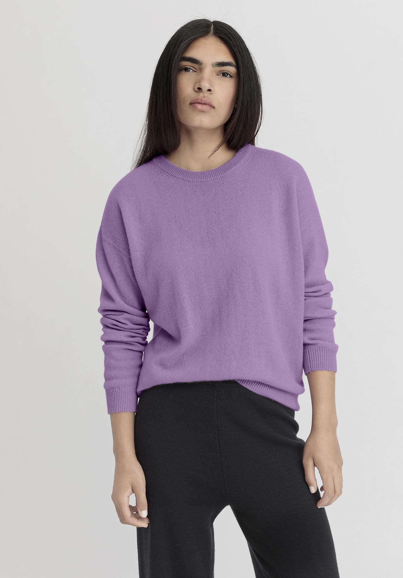hessnatur Damen Pullover Regular aus Kaschmir - lila Grösse42 hessnatur Damen Pullover Regular aus Kaschmir - lila Grösse42 von hessnatur
