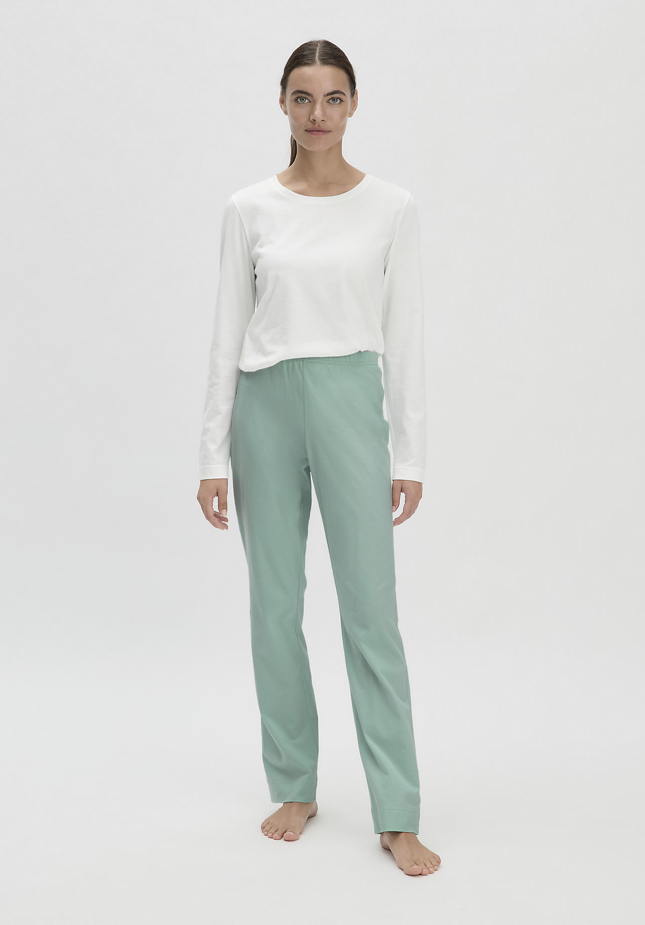 hessnatur Damen Schlafhose Regular PURE COTTON - grün Grösse48 hessnatur Damen Schlafhose Regular PURE COTTON - grün Grösse48 von hessnatur