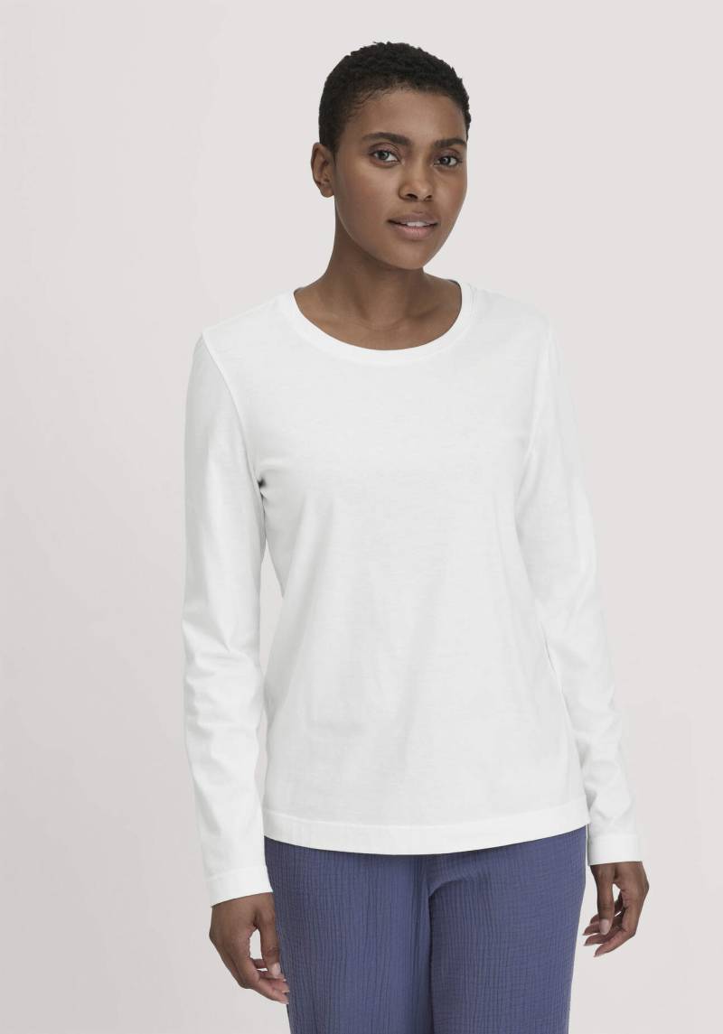 hessnatur Damen Schlafshirt Regular PURE COTTON - weiß Grösse36 von hessnatur