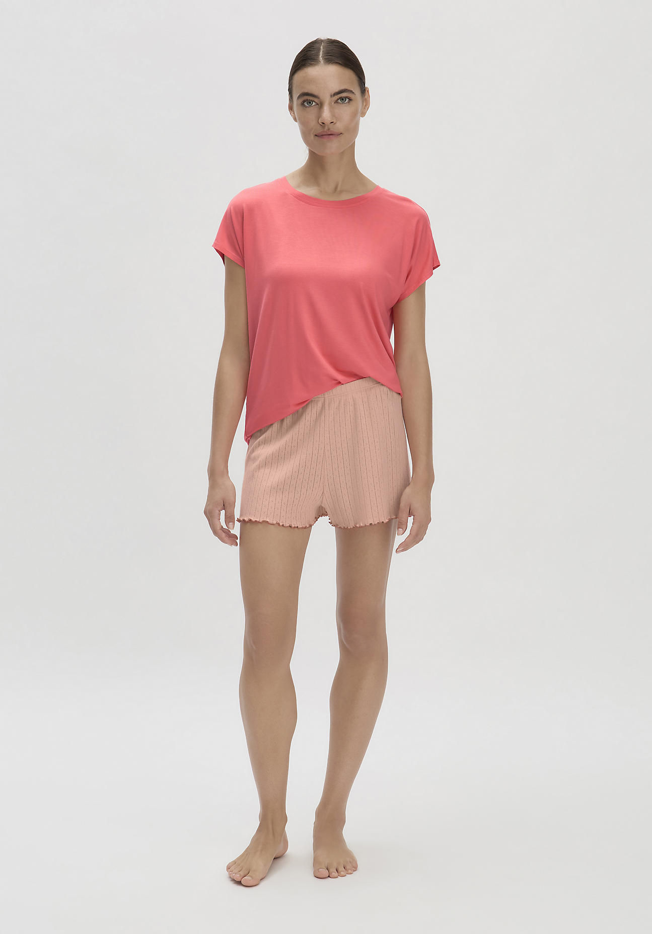 hessnatur Damen Schlafshorts Regular PURE POINTELLE aus Bio-Baumwolle - rosa Grösse38 hessnatur Damen Schlafshorts Regular PURE POINTELLE aus Bio-Baumwolle - rosa Grösse38 von hessnatur