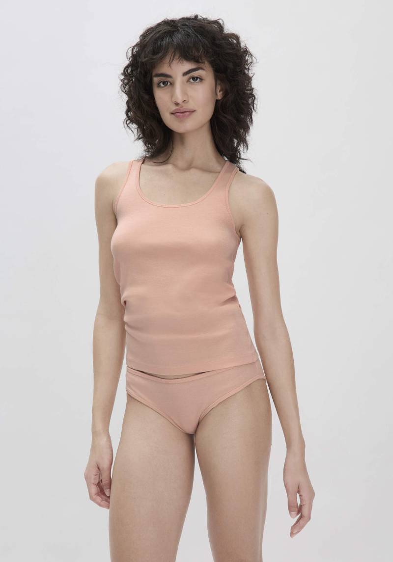 hessnatur Damen Slip Low Cut 2er-Set PURE NATURE aus Bio-Baumwolle - rosa Grösse36 von hessnatur