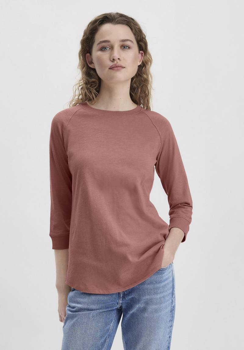 hessnatur Damen Slub Shirt Relaxed aus Bio-Baumwolle - braun Grösse48 von hessnatur