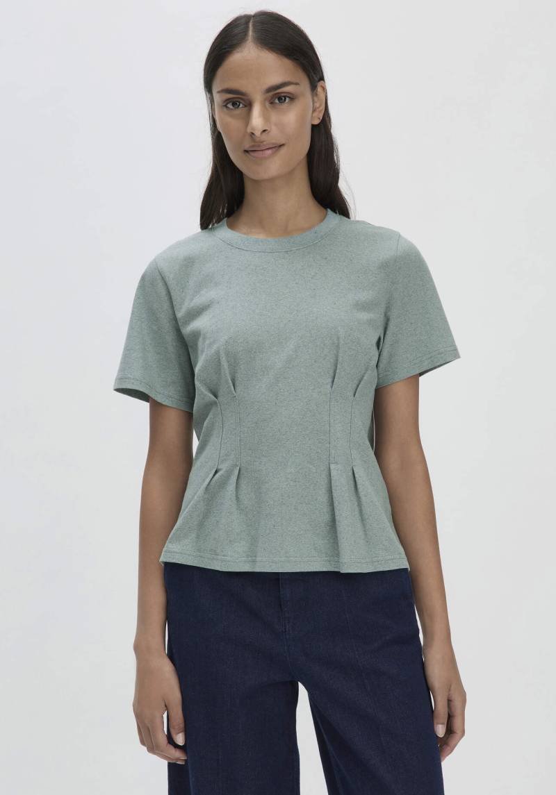 hessnatur Damen T-Shirt Relaxed BETTER RECYCLING aus Bio-Baumwolle - grün Grösse44 von hessnatur