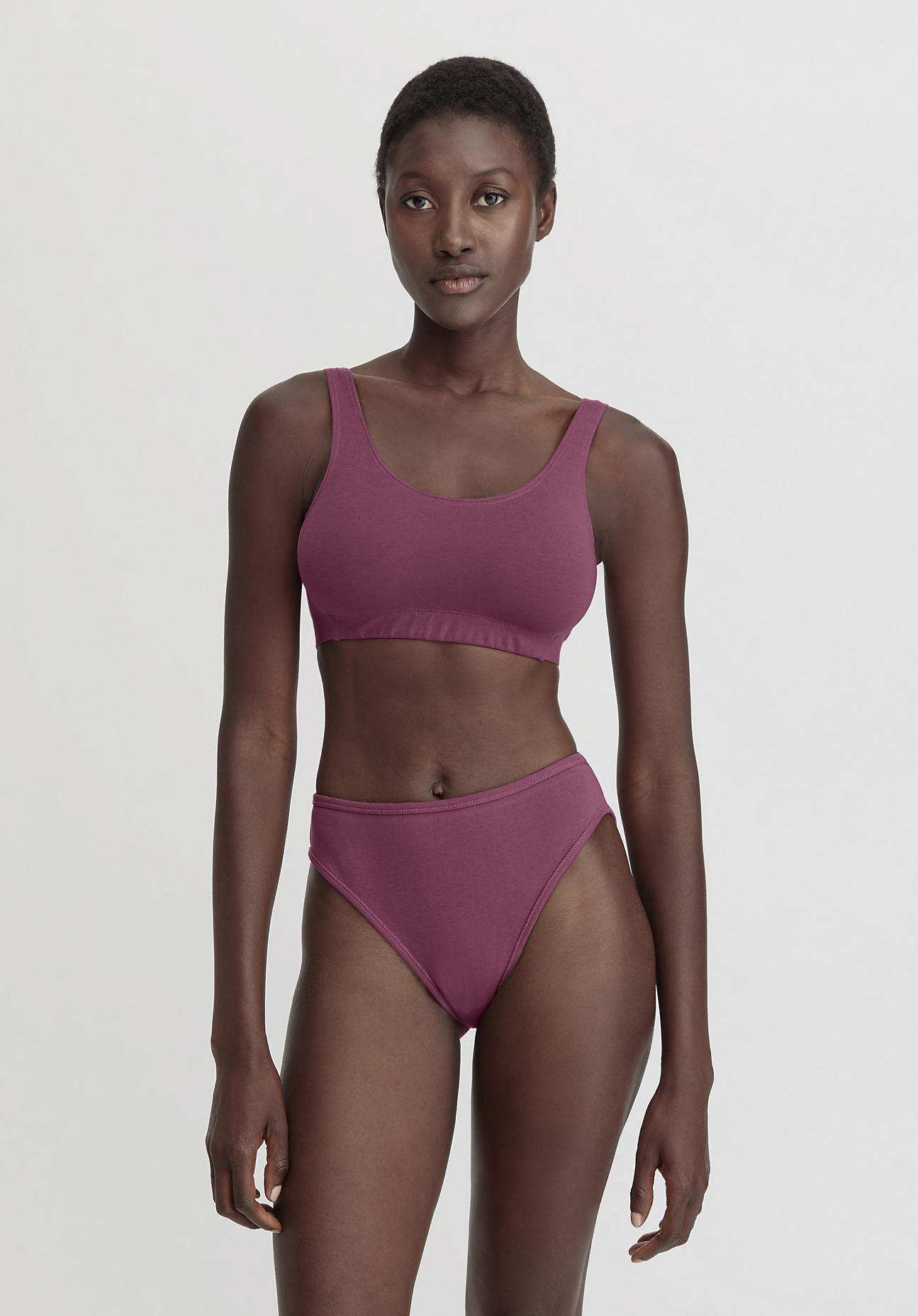 hessnatur Damen Taillenslip High Waist 2er-Set PURE NATURE aus Bio-Baumwolle - lila Grösse40 hessnatur Damen Taillenslip High Waist 2er-Set PURE NATURE aus Bio-Baumwolle - lila Grösse40 von hessnatur