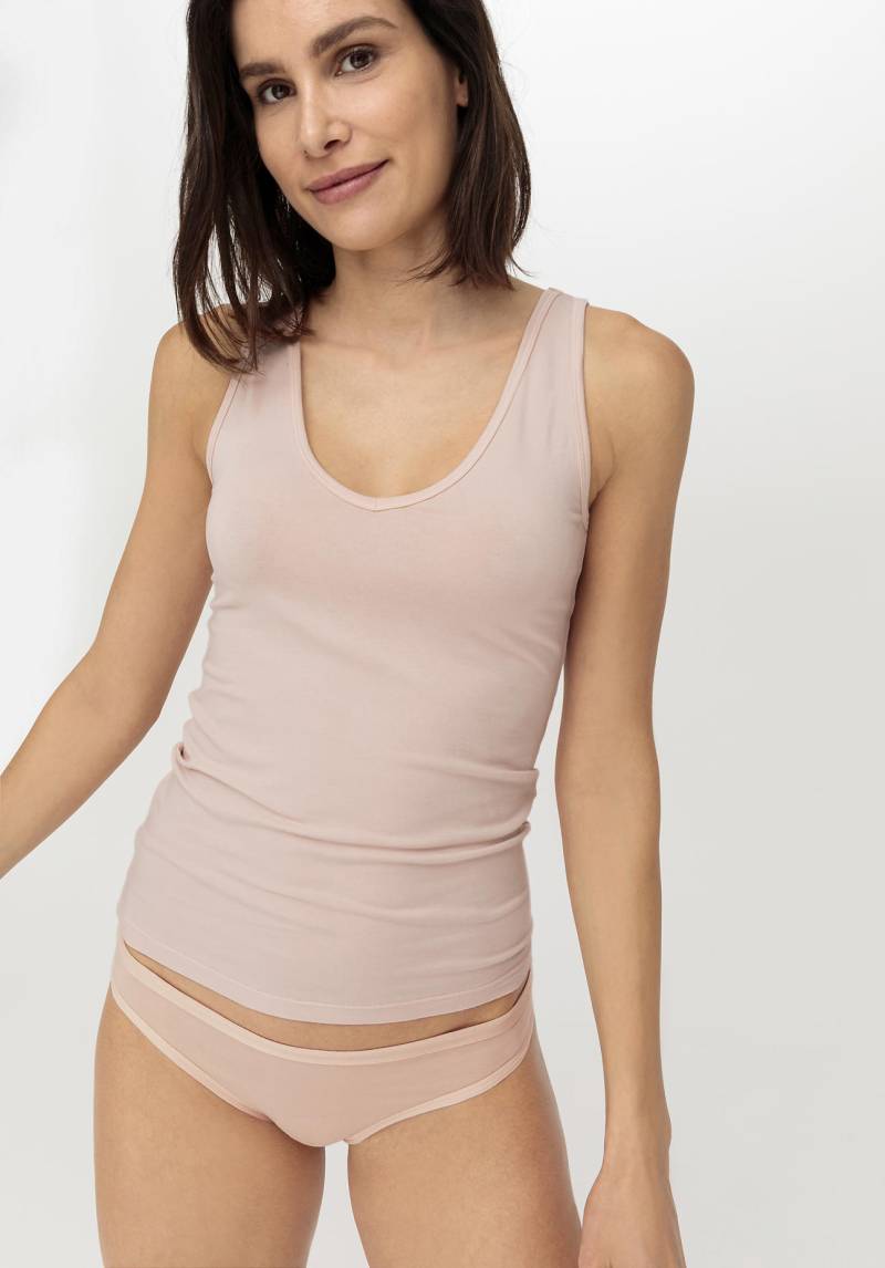 hessnatur Damen Tanktop Regular PURE BALANCEaus Bio-Baumwolle und Tencel™ Modal - rosa Grösse34 von hessnatur