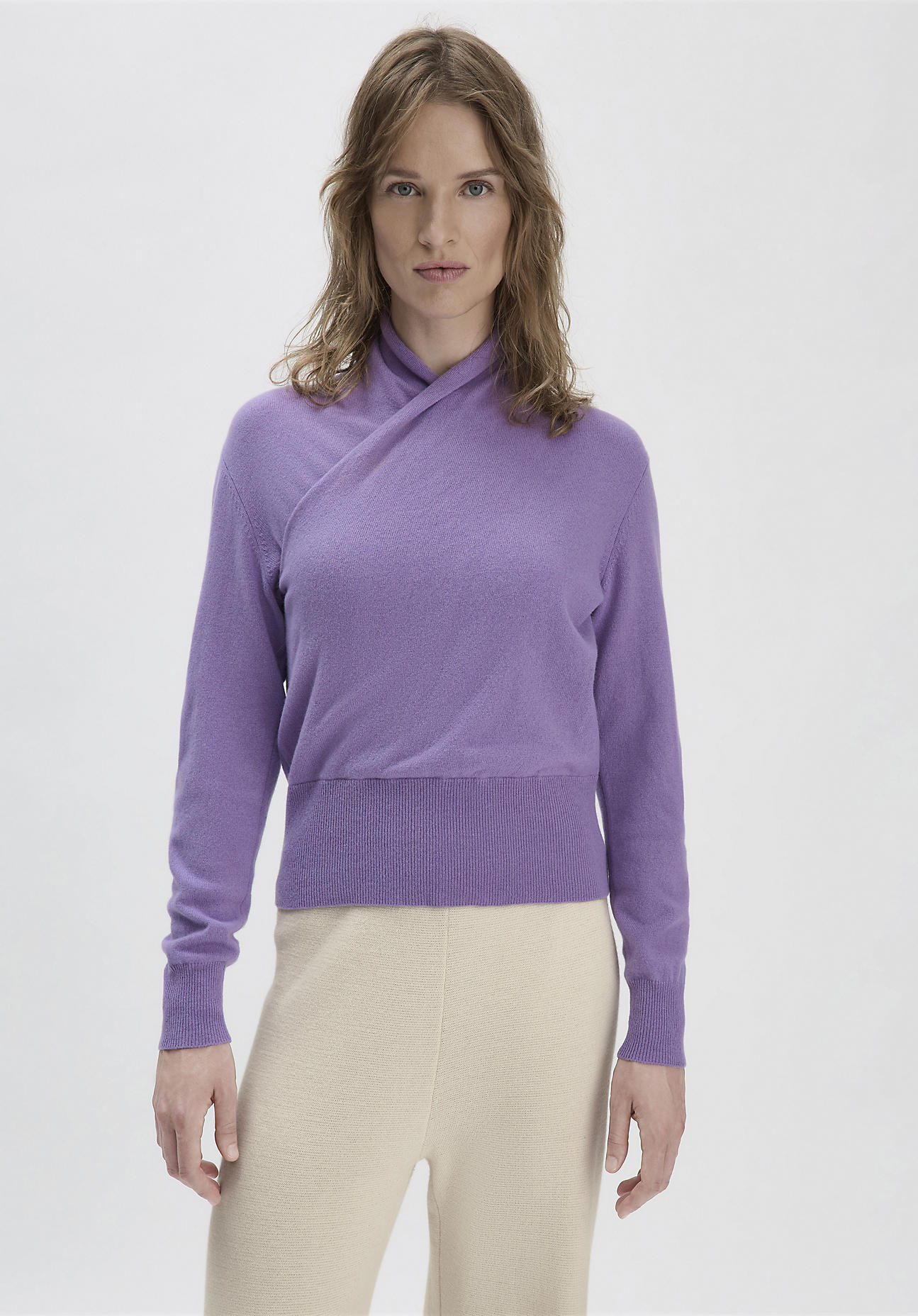 hessnatur Damen WUNDERKIND × HESSNATUR Pullover Regular aus Bio-Merinowolle mit Kaschmir - lila Grösse38 hessnatur Damen WUNDERKIND × HESSNATUR Pullover Regular aus Bio-Merinowolle mit Kaschmir - lila Grösse38 von hessnatur