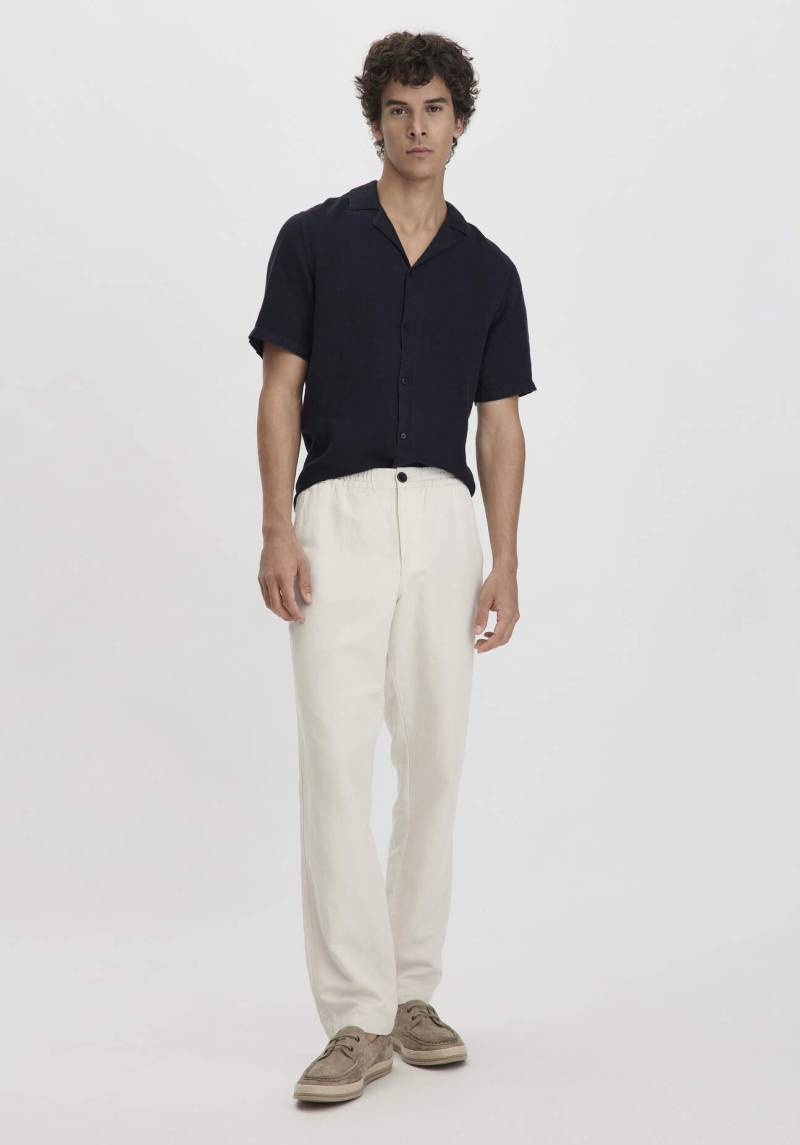 hessnatur Herren Hose ENEA Regular aus Bio-Baumwolle mit Leinen - beige Grösse31/32 von hessnatur