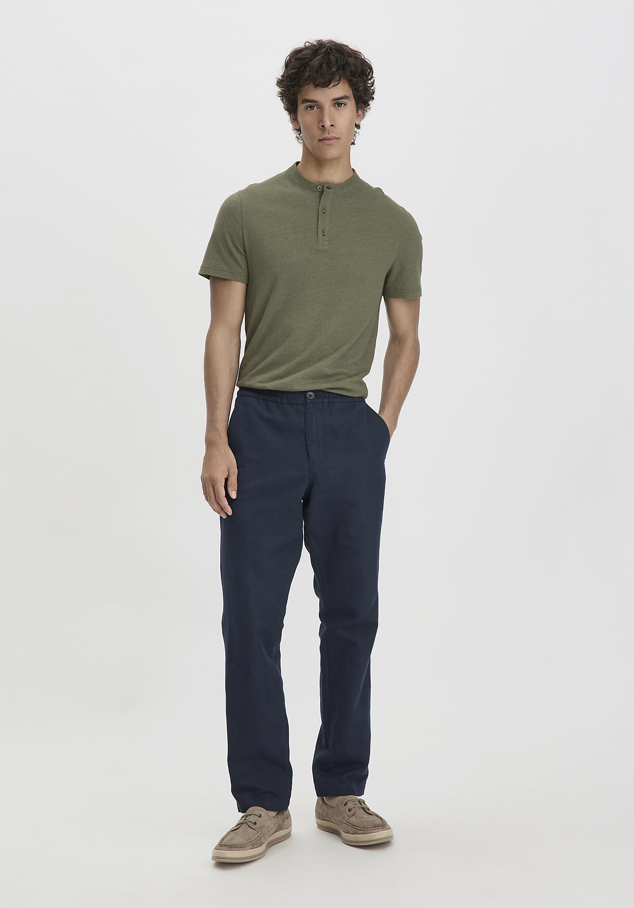 hessnatur Herren Hose ENEA Regular aus Bio-Baumwolle mit Leinen - blau Grösse30/32 hessnatur Herren Hose ENEA Regular aus Bio-Baumwolle mit Leinen - blau Grösse30/32 von hessnatur