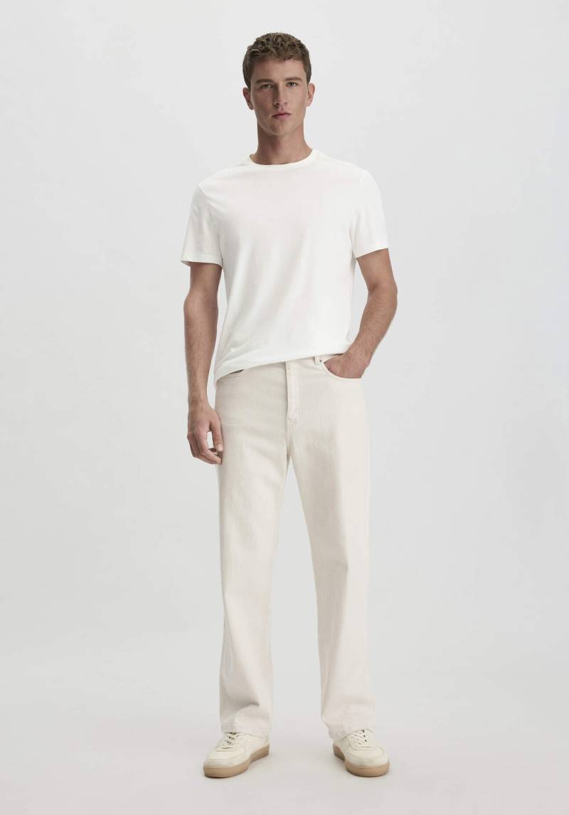hessnatur Herren Jeans OLE Relaxed Wide Leg aus Bio-Denim mit Hanf - naturfarben Grösse38/32 von hessnatur