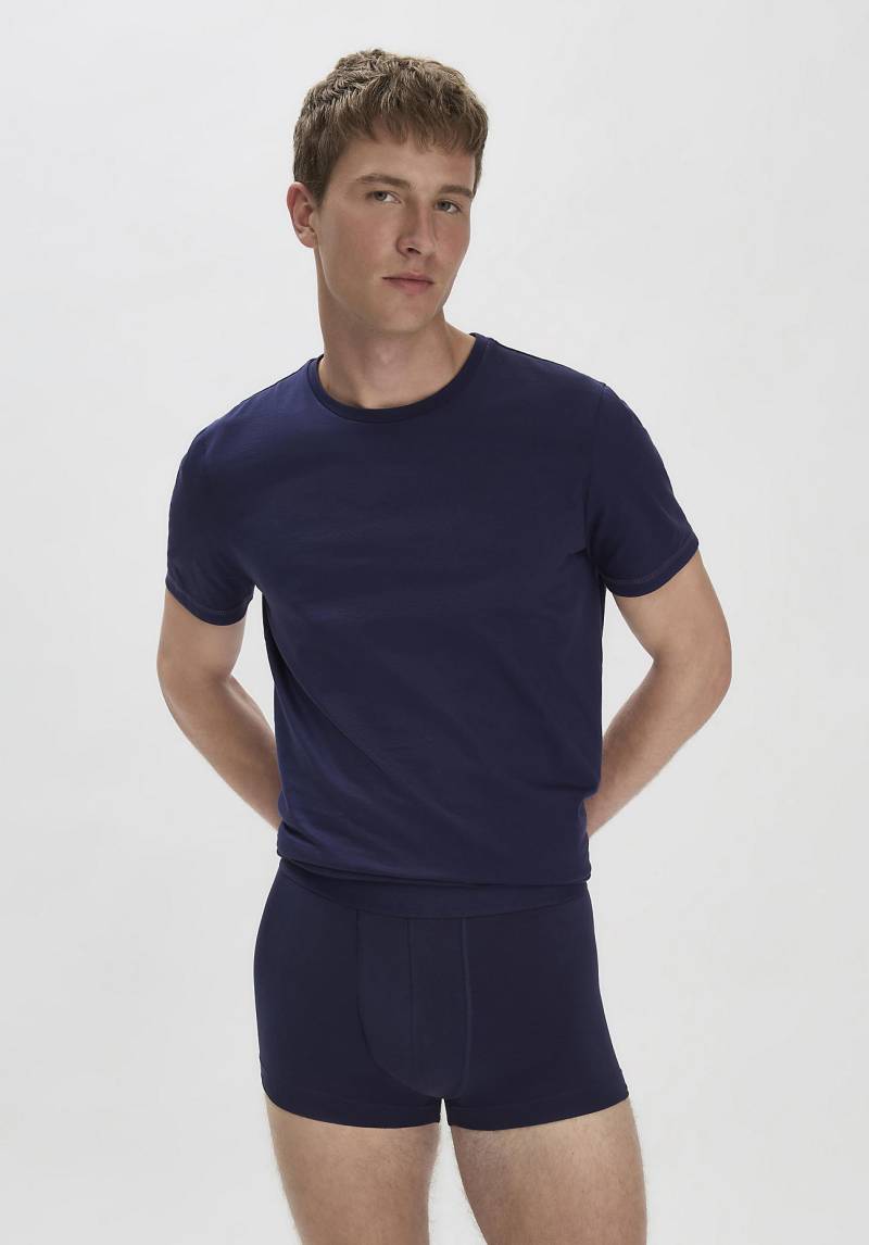 hessnatur Herren Pants Regular Cut COTTON MIX aus Bio-Baumwolle - blau Grösse4 = S von hessnatur