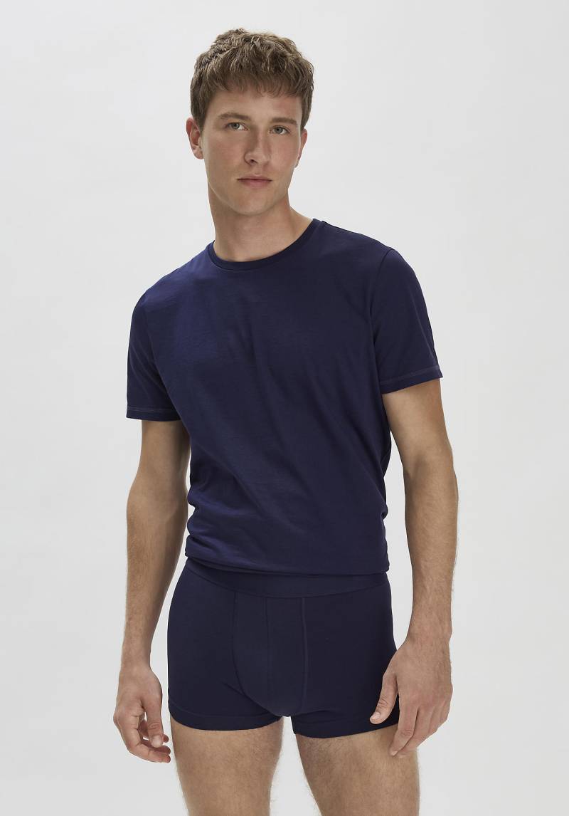 hessnatur Herren Pants Regular Cut COTTON MIX aus Bio-Baumwolle - blau Grösse5 = M von hessnatur