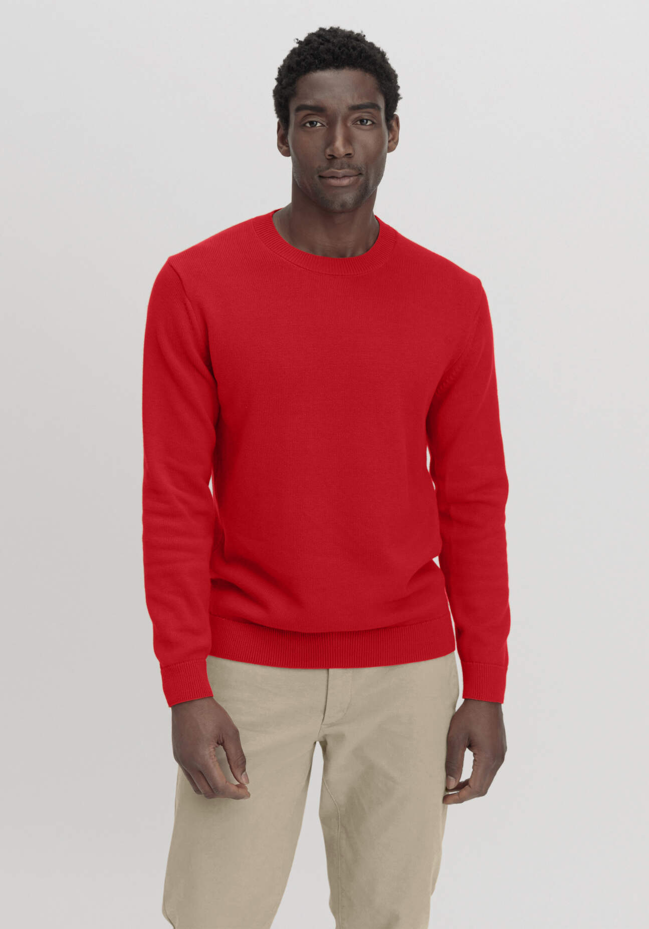 hessnatur Herren Pullover Basic aus Bio-Baumwolle - rot Grösse46 hessnatur Herren Pullover Basic aus Bio-Baumwolle - rot Grösse46 von hessnatur