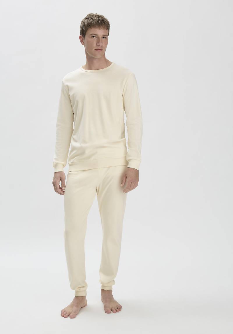 hessnatur Herren Pyjama Regular PURE NATURE aus Bio-Baumwolle - naturfarben Grösse50 von hessnatur