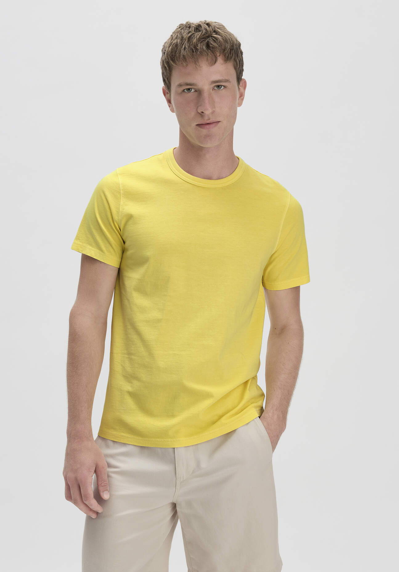 hessnatur Herren Shirt Regular aus Bio-Baumwolle - gelb Grösse50 hessnatur Herren Shirt Regular aus Bio-Baumwolle - gelb Grösse50 von hessnatur