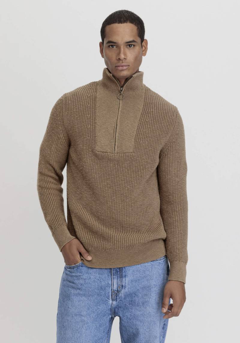 hessnatur Herren Slub Troyer Regular aus Bio-Baumwolle - braun Grösse54 von hessnatur
