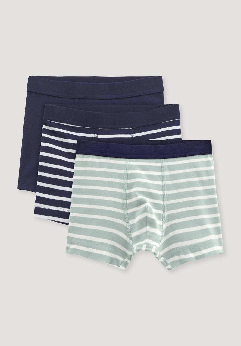 hessnatur Kinder Jungen Pants Regular Cut aus Bio-Baumwolle - grün Grösse98/104 von hessnatur