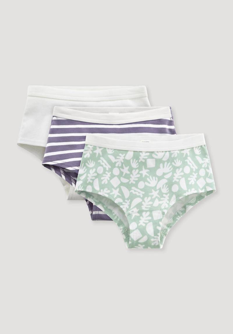 hessnatur Kinder Mädchen Panty Regular Cut aus Bio-Baumwolle - lila Grösse122/128 von hessnatur