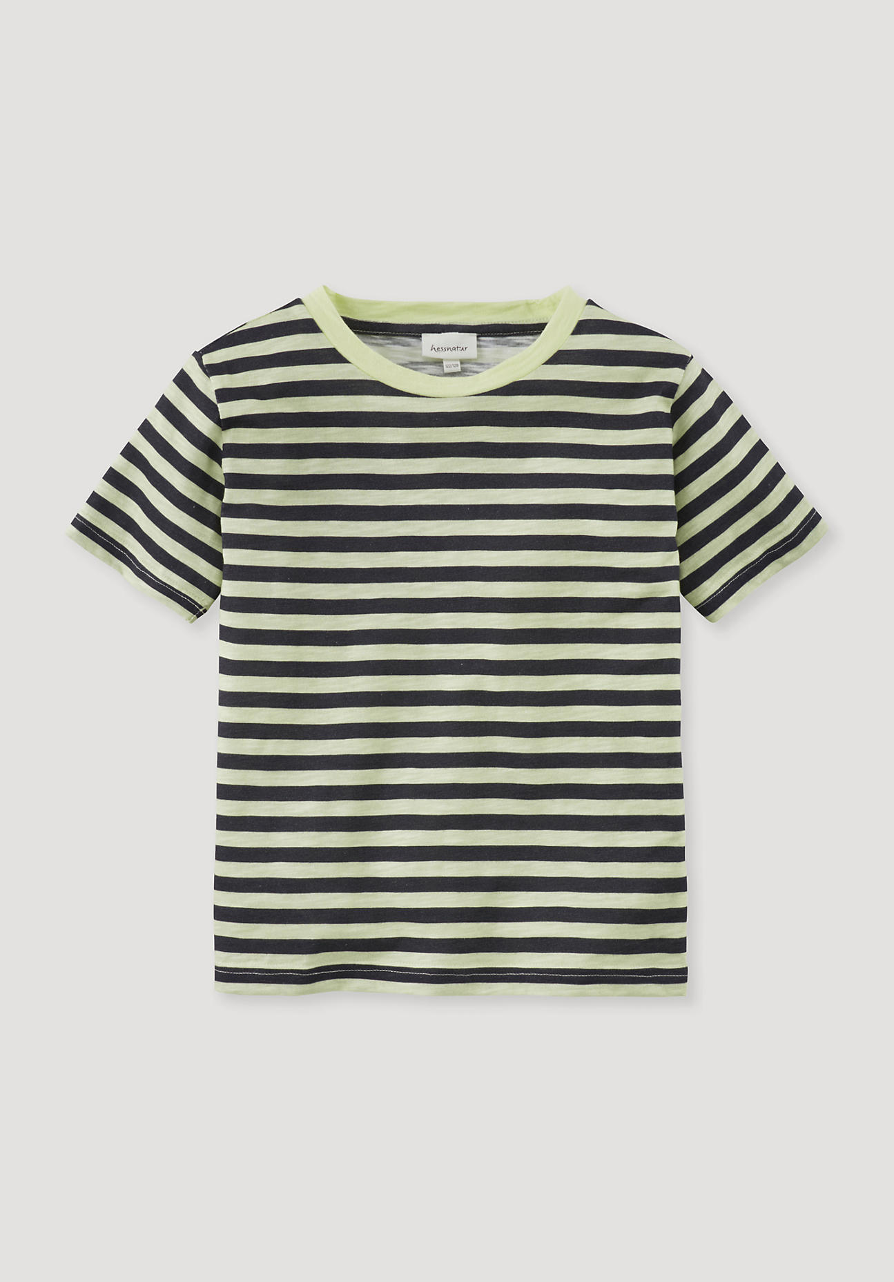 hessnatur Kinder Shirt Regular aus Bio-Baumwolle - grün Grösse134/140 von hessnatur