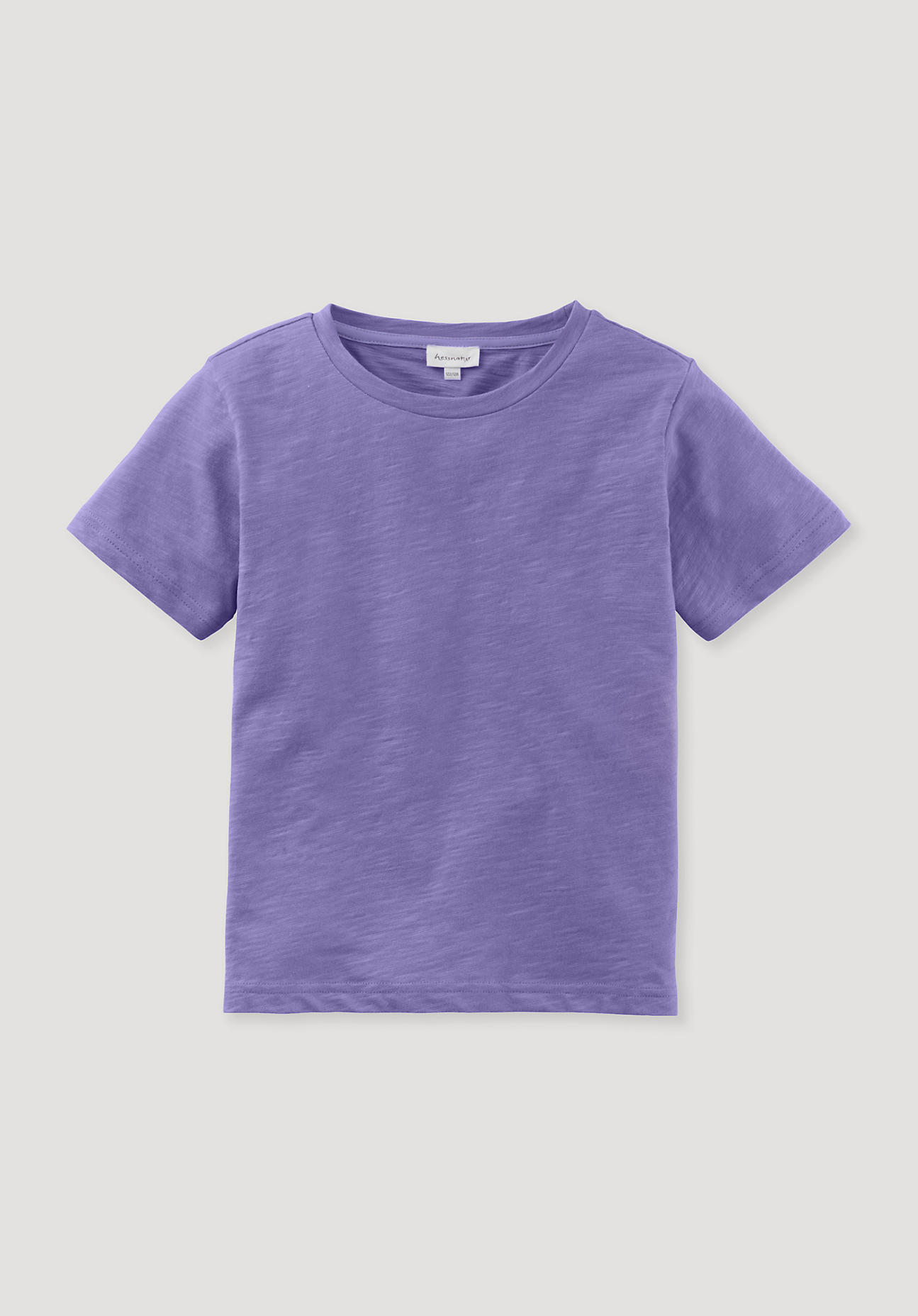 hessnatur Kinder Shirt Regular aus Bio-Baumwolle - lila Grösse122/128 von hessnatur