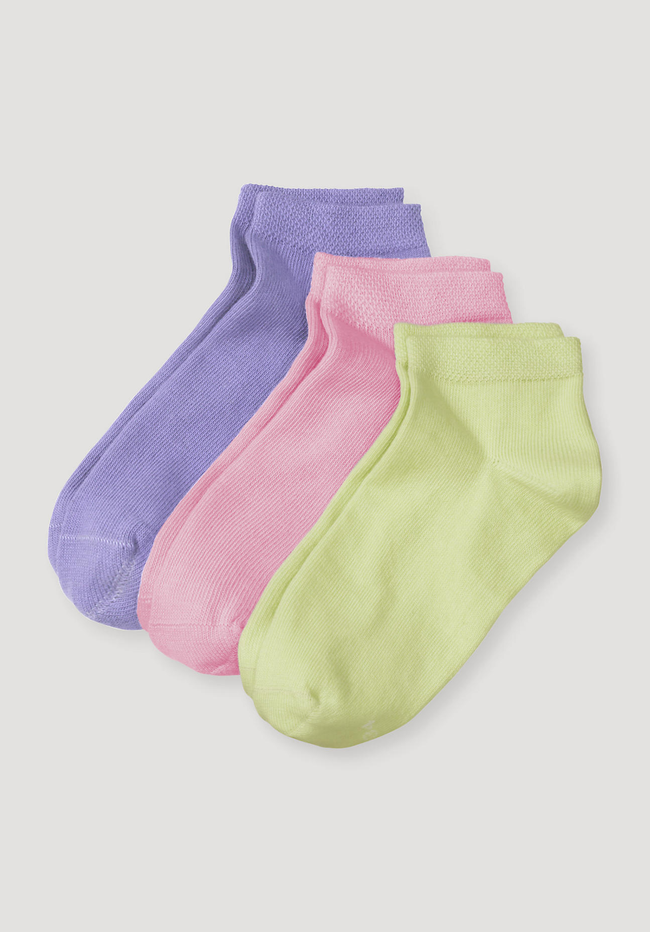 hessnatur Kinder Sneaker Socken aus Bio-Baumwolle - lila Grösse27-30 von hessnatur