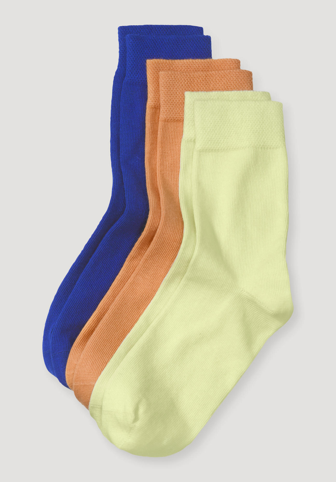 hessnatur Kinder Socken im 3er- Pack aus Bio-Baumwolle - blau Grösse35-38 von hessnatur