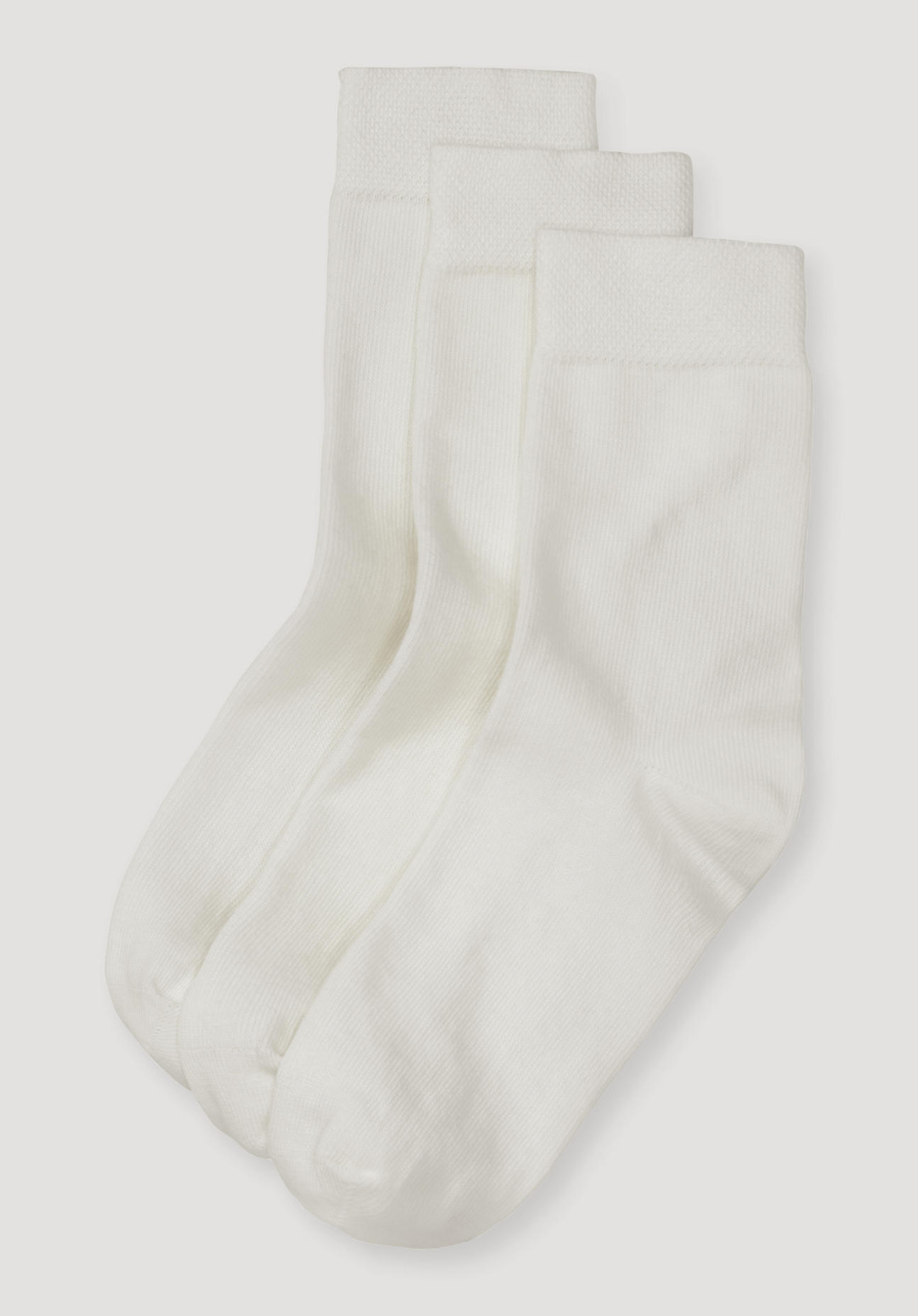 hessnatur Kinder Socken im 3er- Pack aus Bio-Baumwolle - weiß Grösse35-38 von hessnatur