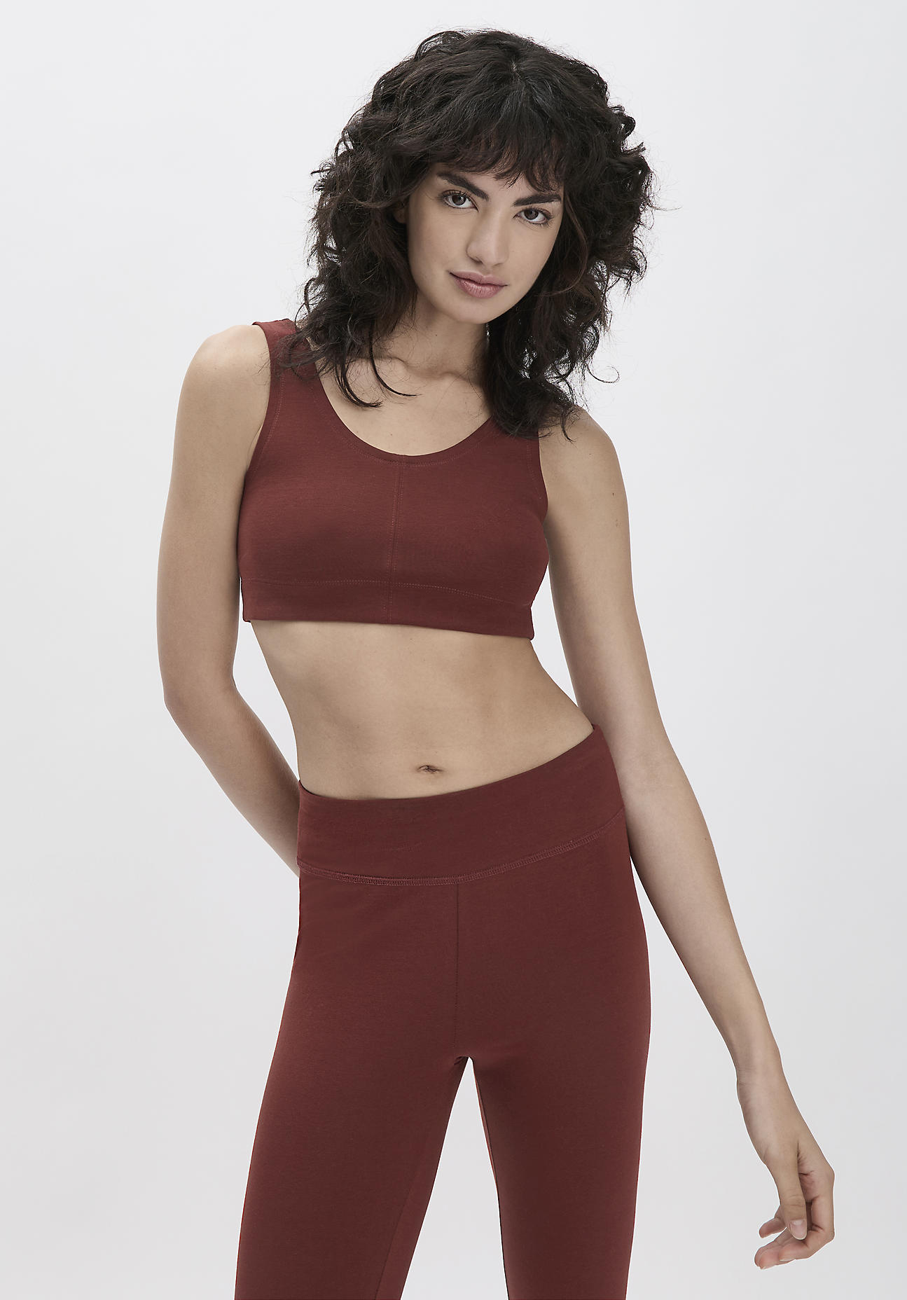 hessnatur Loungewear Bustier Fitted ACTIVE LIGHT aus Bio-Baumwolle - braun Grösse40 hessnatur Loungewear Bustier Fitted ACTIVE LIGHT aus Bio-Baumwolle - braun Grösse40 von hessnatur