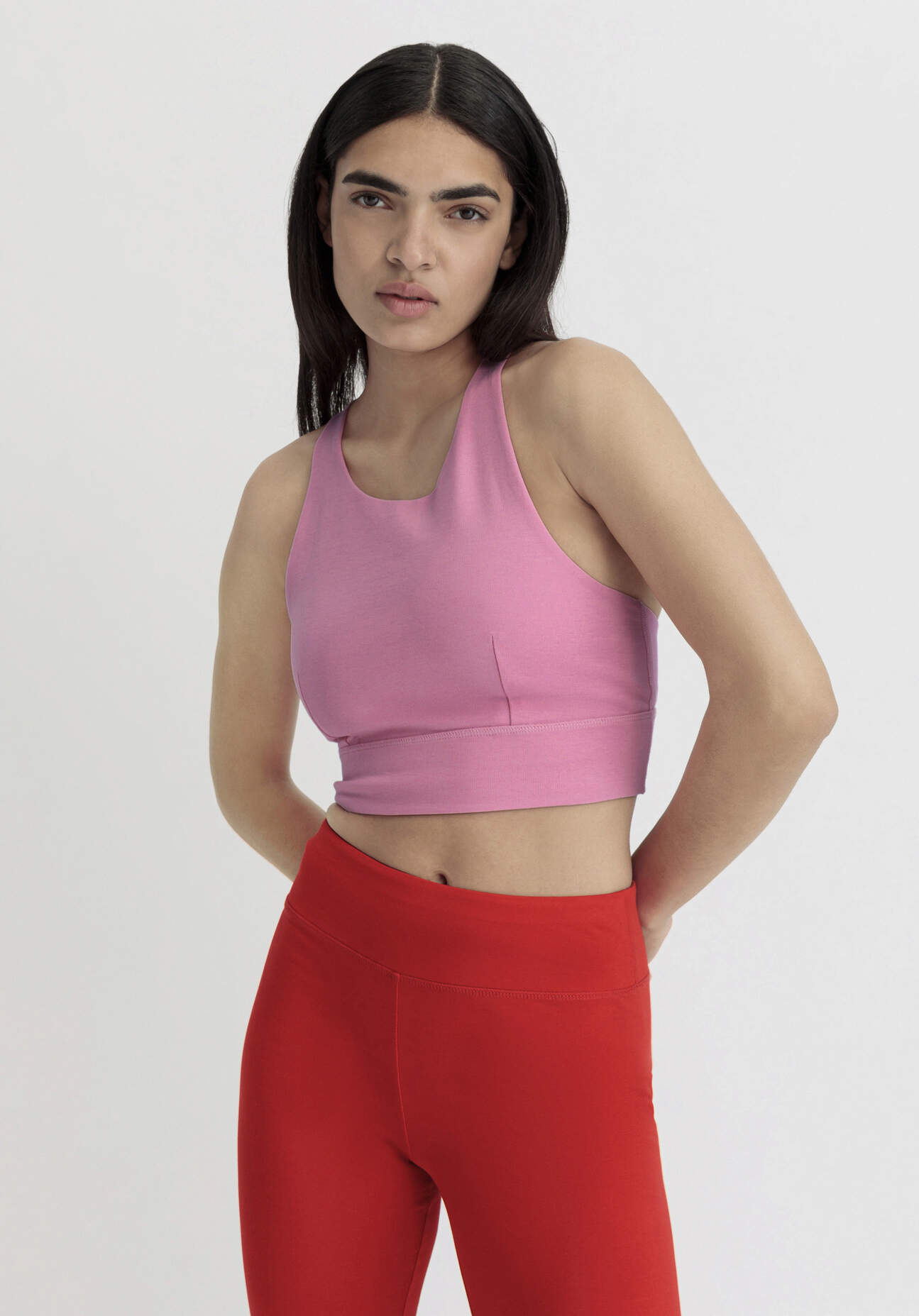 hessnatur Loungewear Bustier Fitted Highneck ACTIVE LIGHT aus Bio-Baumwolle - rosa Grösse46 hessnatur Loungewear Bustier Fitted Highneck ACTIVE LIGHT aus Bio-Baumwolle - rosa Grösse46 von hessnatur