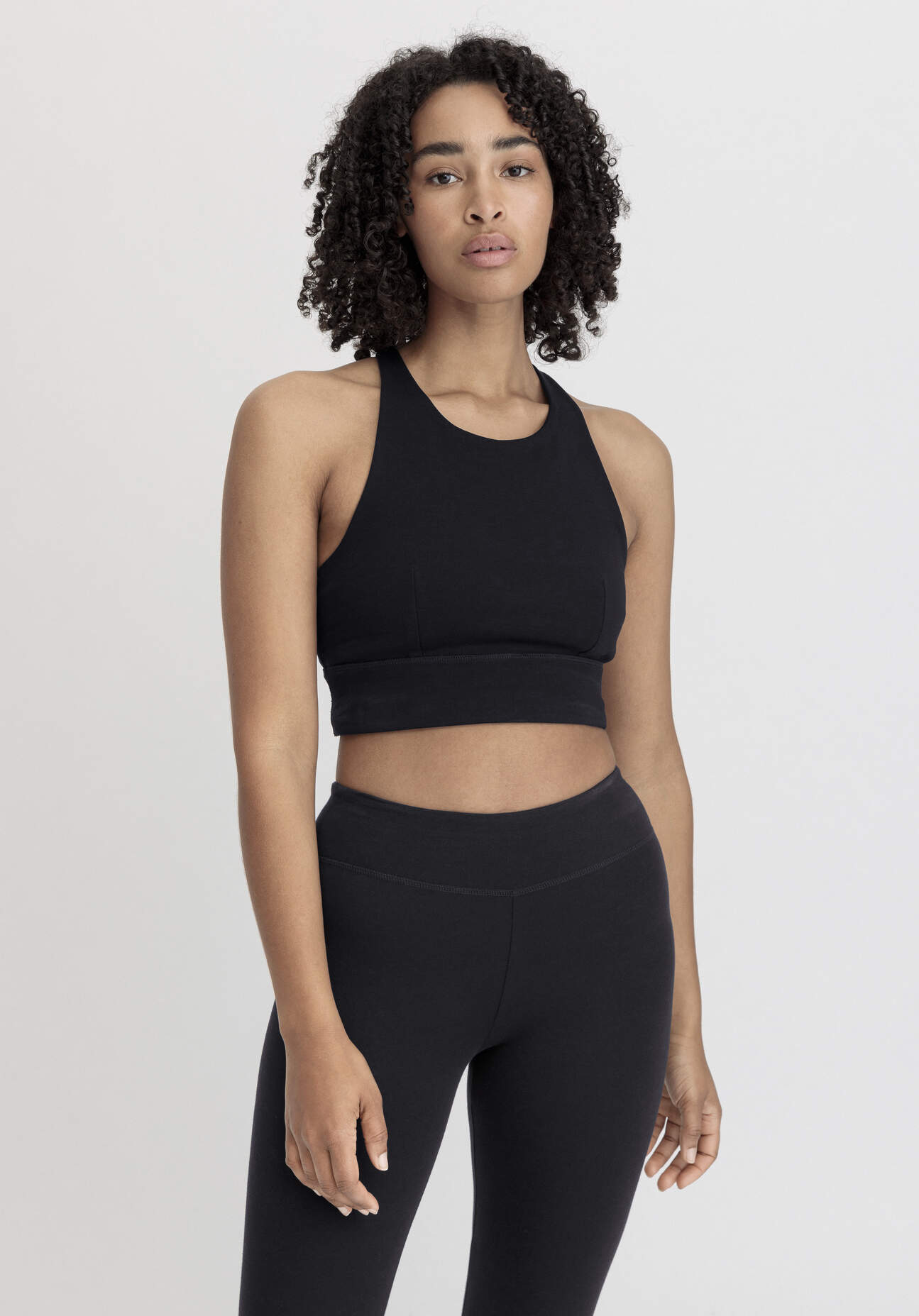 hessnatur Loungewear Bustier Fitted Highneck ACTIVE LIGHT aus Bio-Baumwolle - schwarz Grösse36 hessnatur Loungewear Bustier Fitted Highneck ACTIVE LIGHT aus Bio-Baumwolle - schwarz Grösse36 von hessnatur