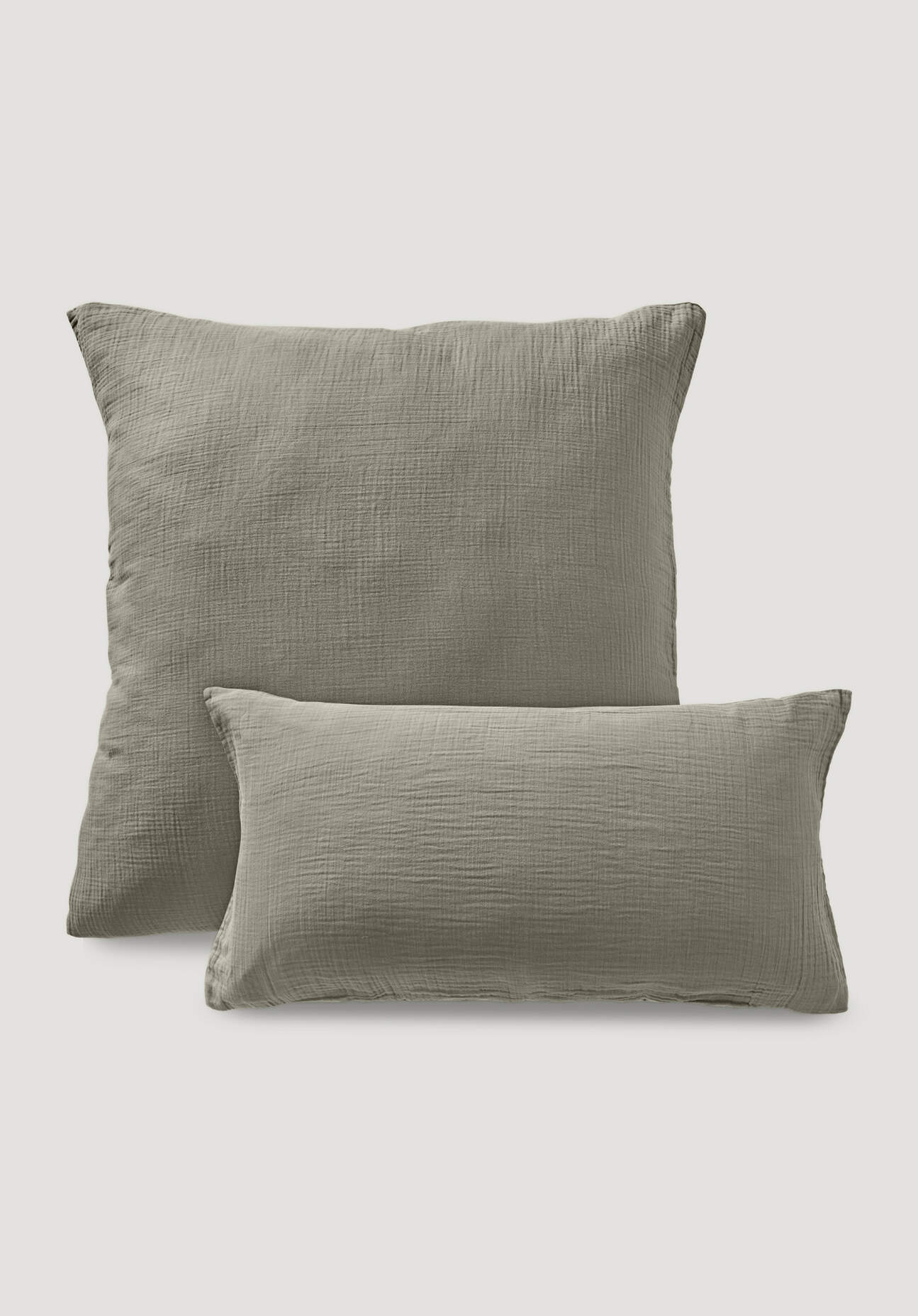 hessnatur Musselin Kissenbezug aus Bio-Baumwolle - grün Grösse80x80 cm hessnatur Musselin Kissenbezug aus Bio-Baumwolle - grün Grösse80x80 cm von hessnatur