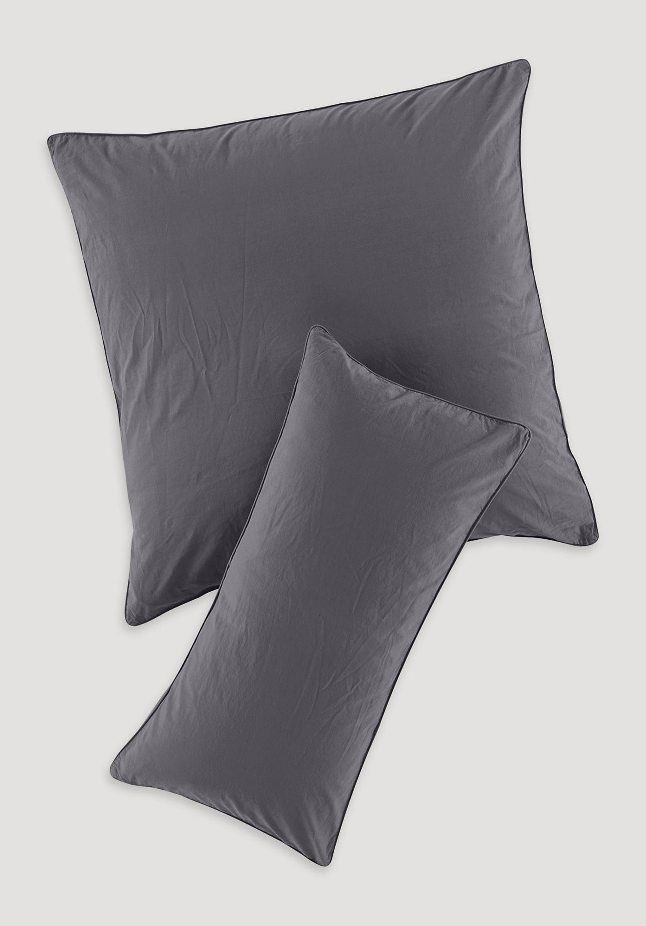 hessnatur Perkal Kissenbezug aus Bio-Baumwolle - grau Grösse40x80 cm hessnatur Perkal Kissenbezug aus Bio-Baumwolle - grau Grösse40x80 cm von hessnatur