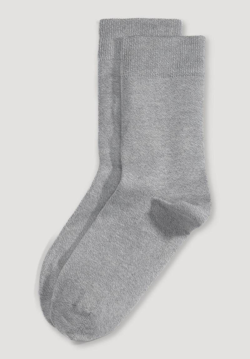 hessnatur Socken aus Bio-Baumwolle - grau Grösse40/41 von hessnatur