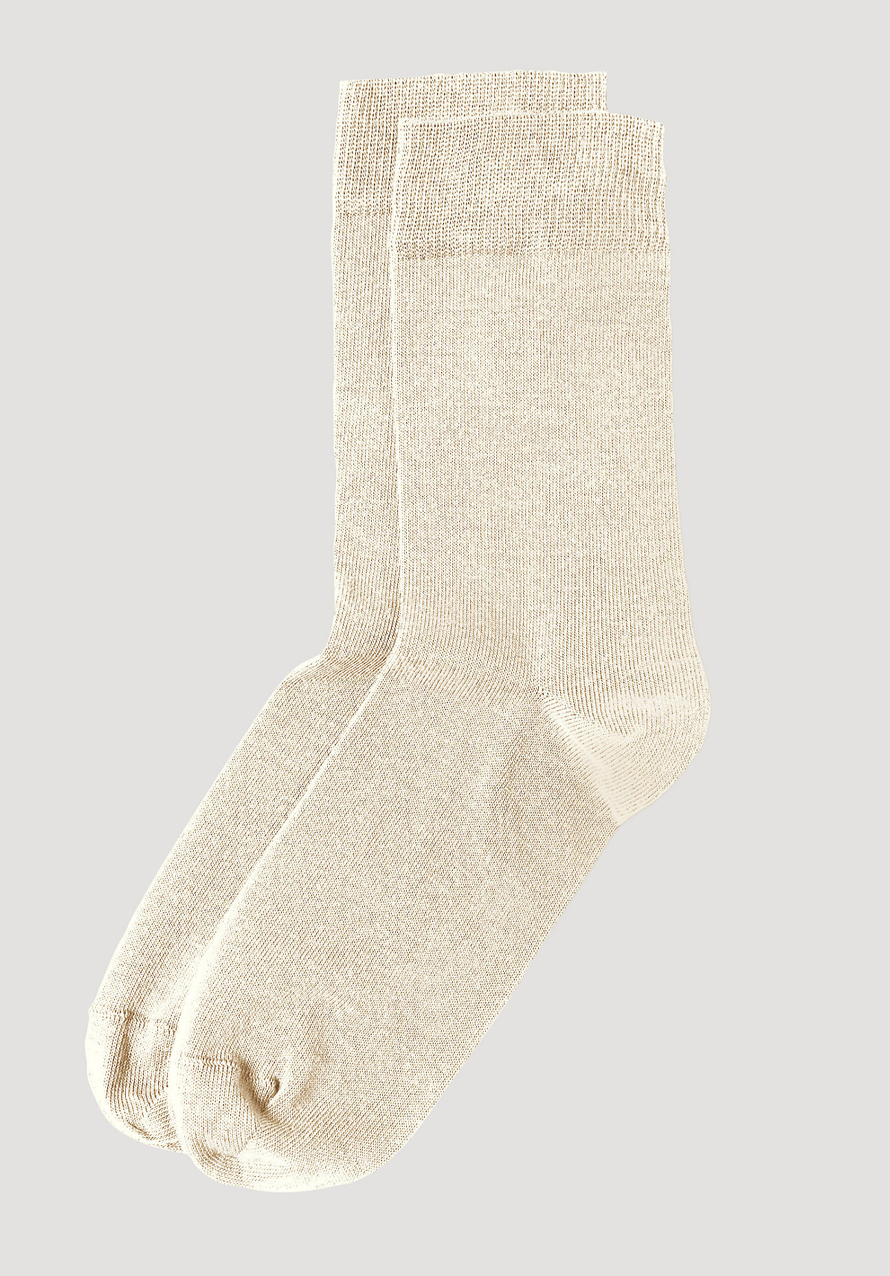 hessnatur Socken aus Bio-Baumwolle - naturfarben Grösse36/37 von hessnatur