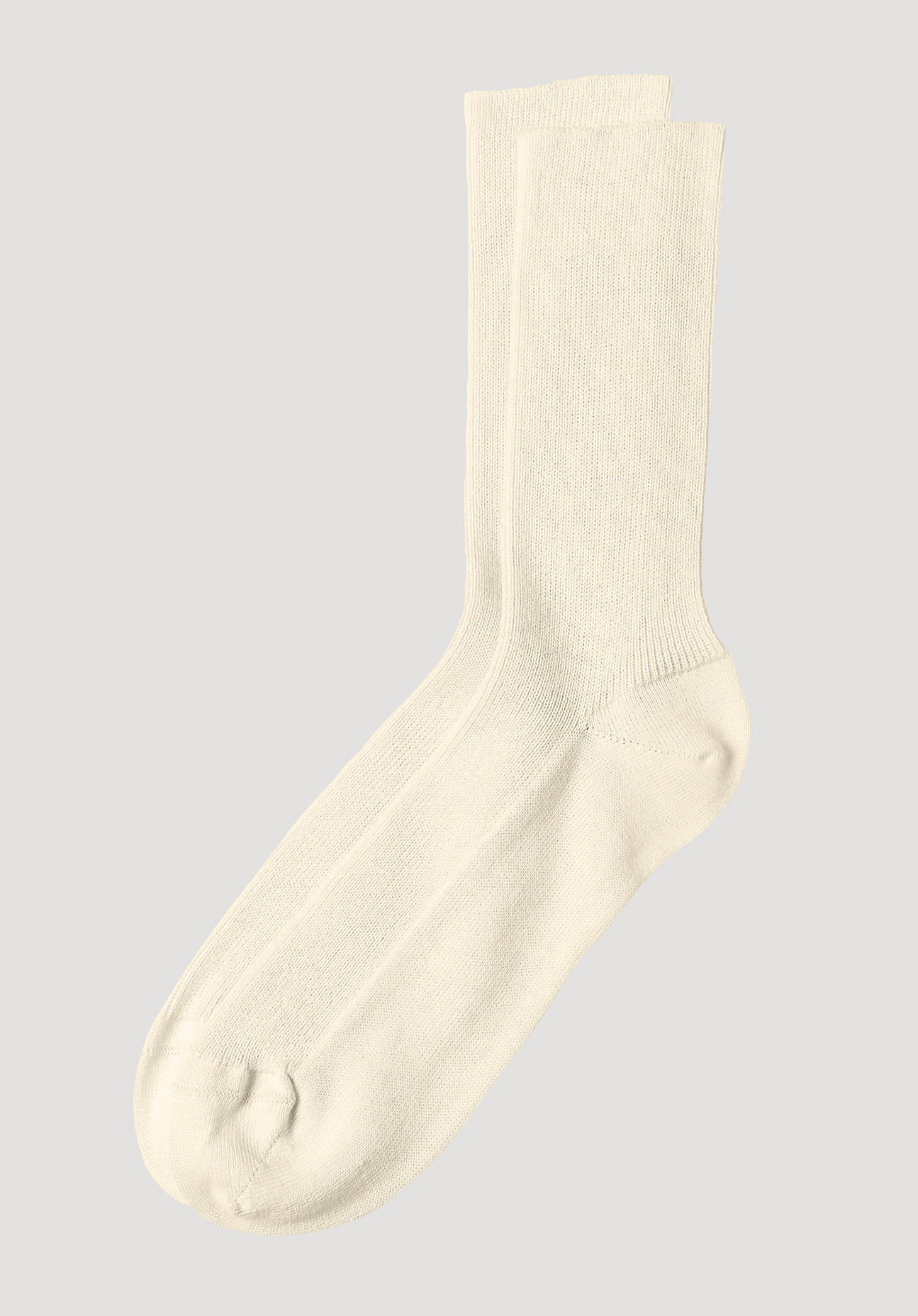 hessnatur Socken aus Bio-Baumwolle - naturfarben Grösse44/45 von hessnatur