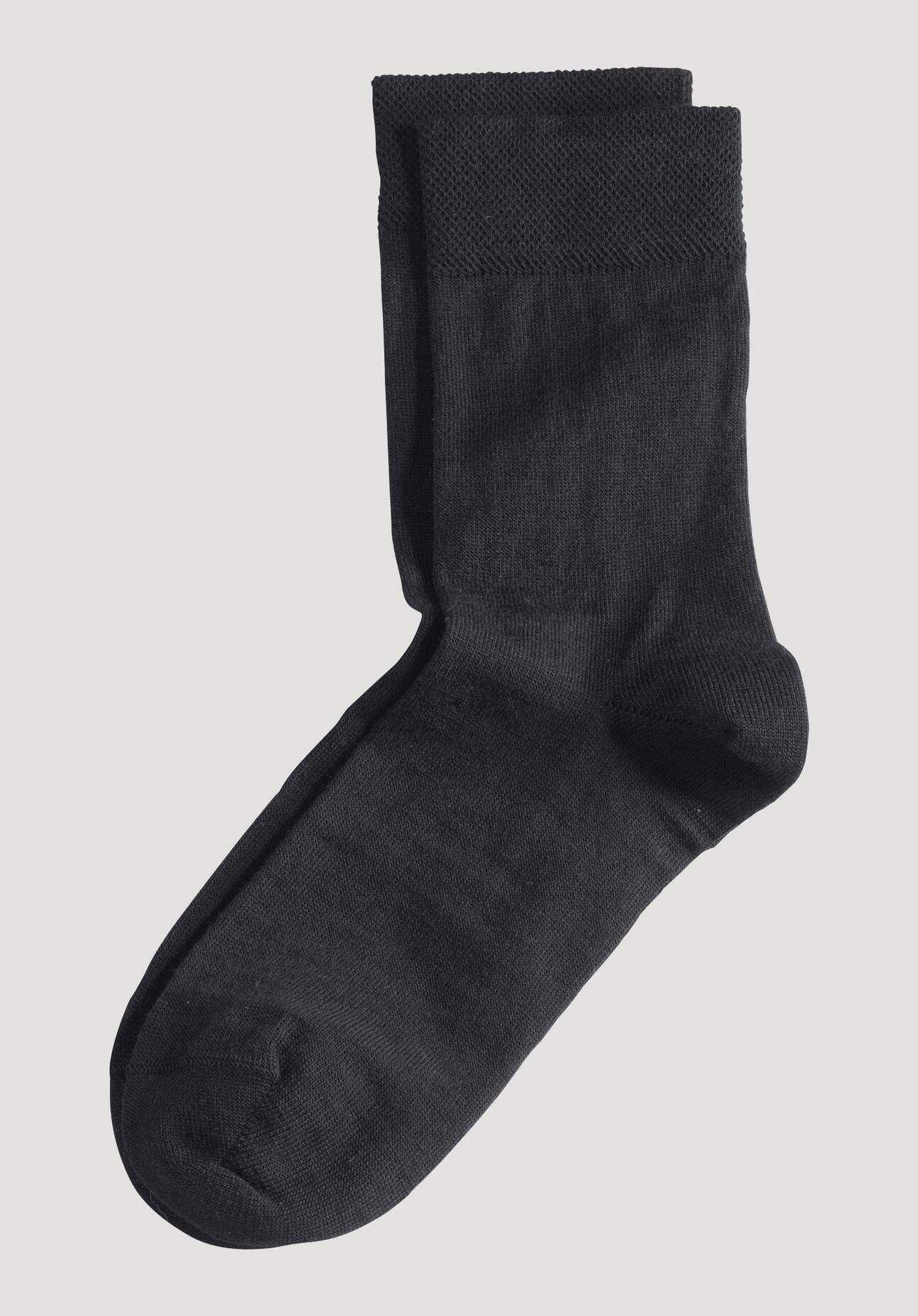hessnatur Socken aus Schurwolle mit Bio-Baumwolle - schwarz Grösse44/45 hessnatur Socken aus Schurwolle mit Bio-Baumwolle - schwarz Grösse44/45 von hessnatur