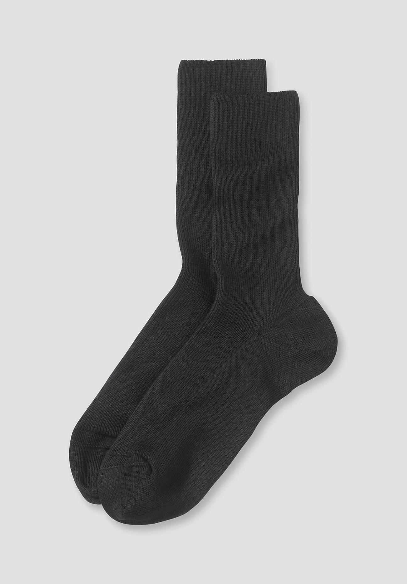 hessnatur Socken im aus Bio-Baumwolle - schwarz Grösse40/41 von hessnatur