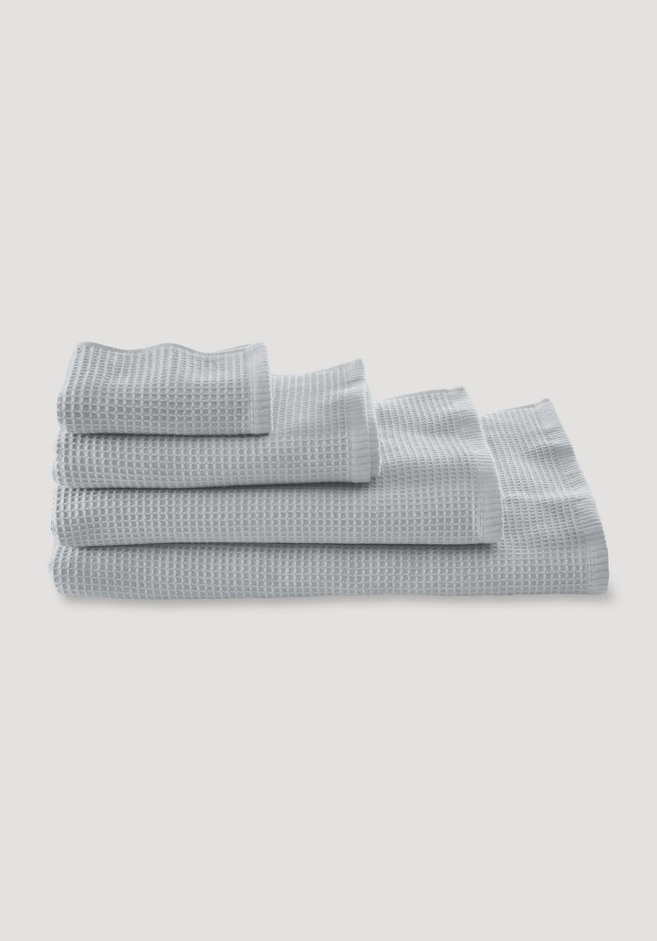 hessnatur Waffelpiqué-Handtuch aus Bio-Baumwolle - grau Grösse50x100 cm hessnatur Waffelpiqué-Handtuch aus Bio-Baumwolle - grau Grösse50x100 cm von hessnatur