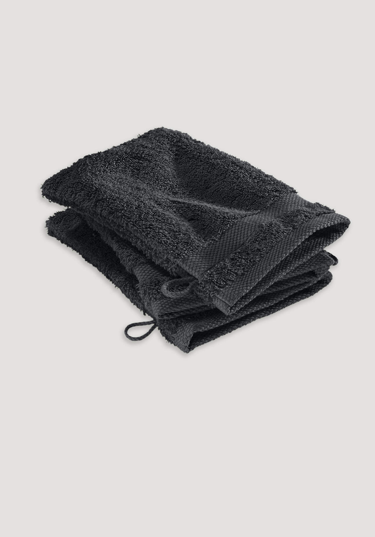 hessnatur Waschhandschuh aus Bio-Baumwolle - schwarz Grösse15x20 cm hessnatur Waschhandschuh aus Bio-Baumwolle - schwarz Grösse15x20 cm von hessnatur