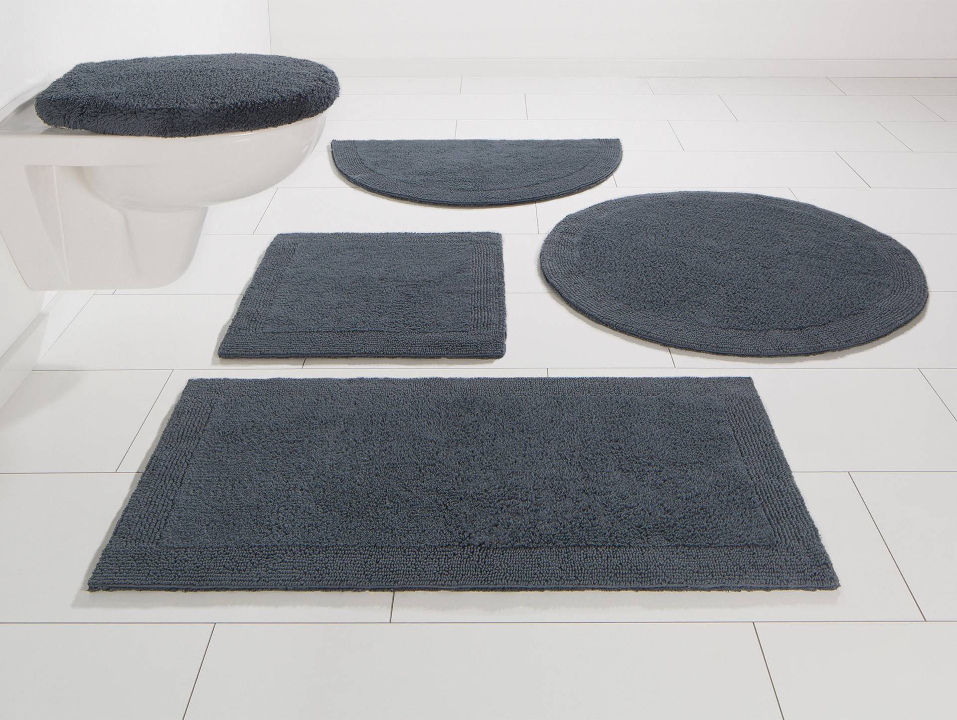 my home Badematte »Kapra, Badvorleger, Badezimmer Teppich«, beidseitig nutzbar-fussbodenheizungsgeeignet-strapazierfähig, mit Bordüre, Badteppich, Badematte my home Badematte »Kapra, Badvorleger, Badezimmer Teppich«, beidseitig nutzbar-fussbodenheizungsgeeignet-strapazierfähig, mit Bordüre, Badteppich, Badematte von My Home