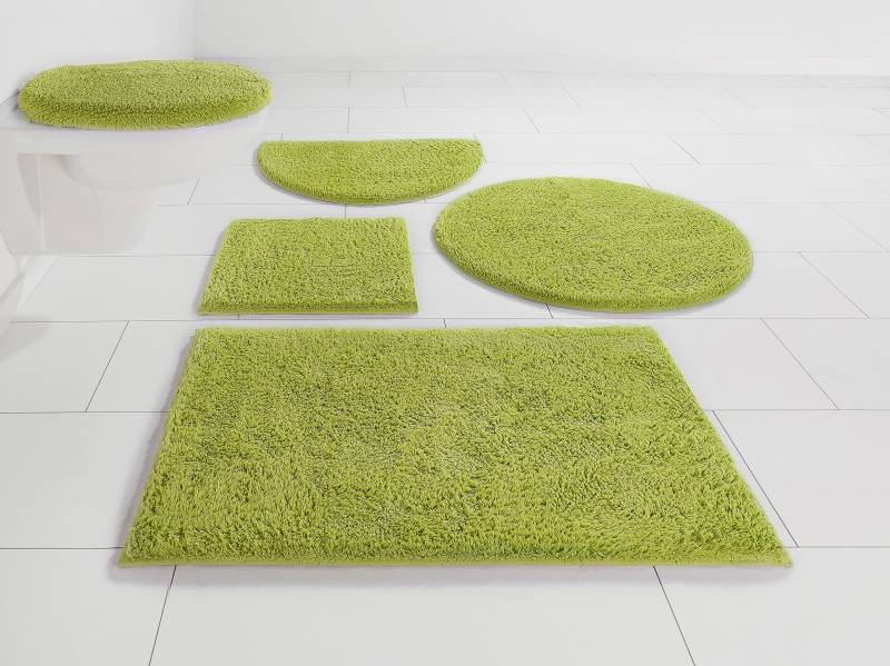 my home Badematte »Maren, Badvorleger, Badezimmer Teppich«, rutschhemmend beschichtet, fussbodenheizungsgeeignet, Bio-Baumwolle, Badteppich, Badematten auch als 3 teiliges Set von My Home