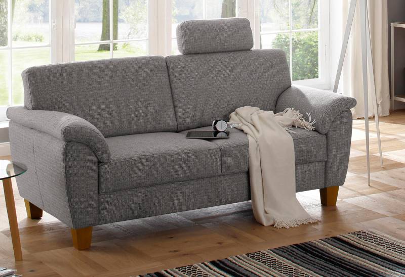 Home affaire 3-Sitzer »Alta«, mit Federkern und Kontrastnaht, Füsse Buche eichefarben von home affaire