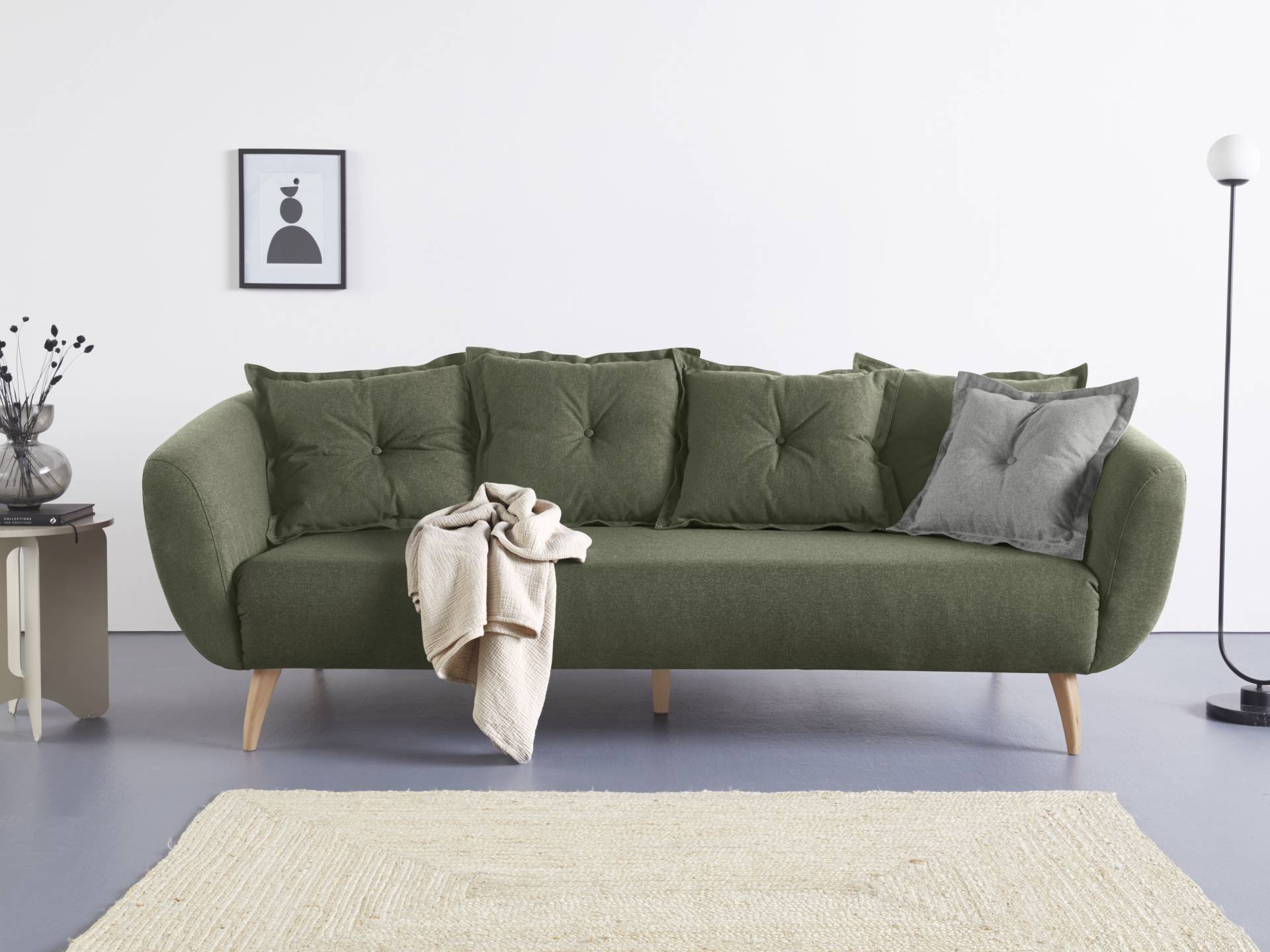 Home affaire 3-Sitzer »Baggio«, Zierkissen inklusive von home affaire
