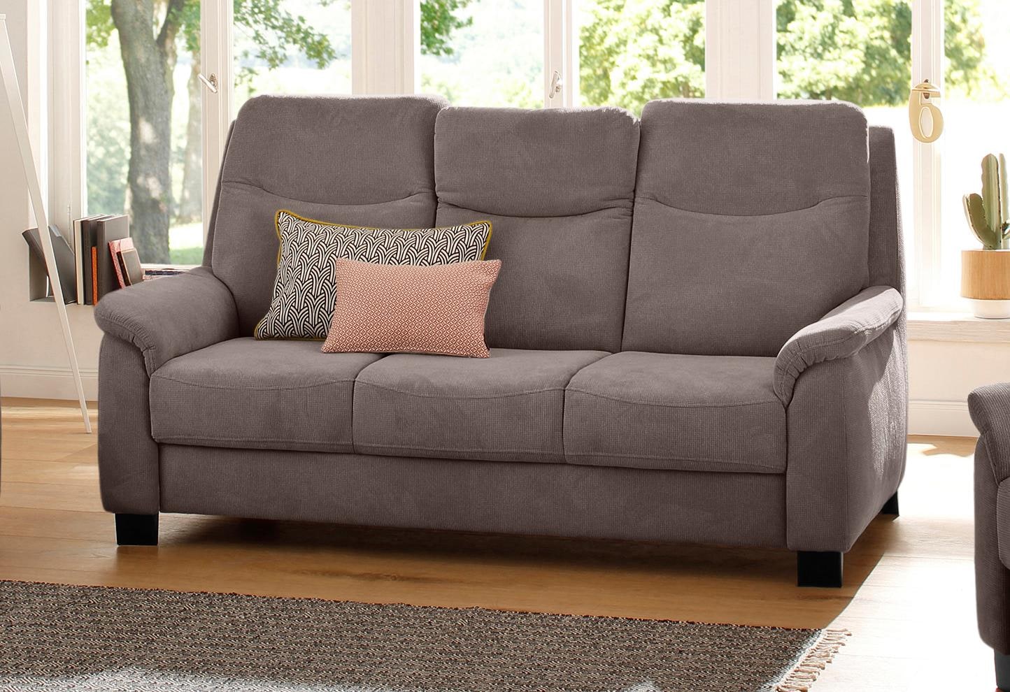 Home affaire 3-Sitzer »Boccaccio«, mit Federkern, incl. Kopfteilverstellung von home affaire
