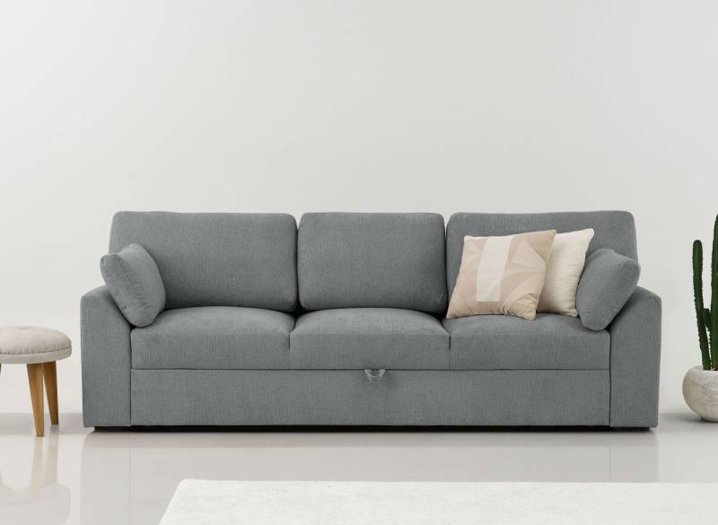 Home affaire 3-Sitzer »Citry«, Breite 233 cm, Chenille, mit Bettfunktion, Liegefläche 144x190 cm von home affaire