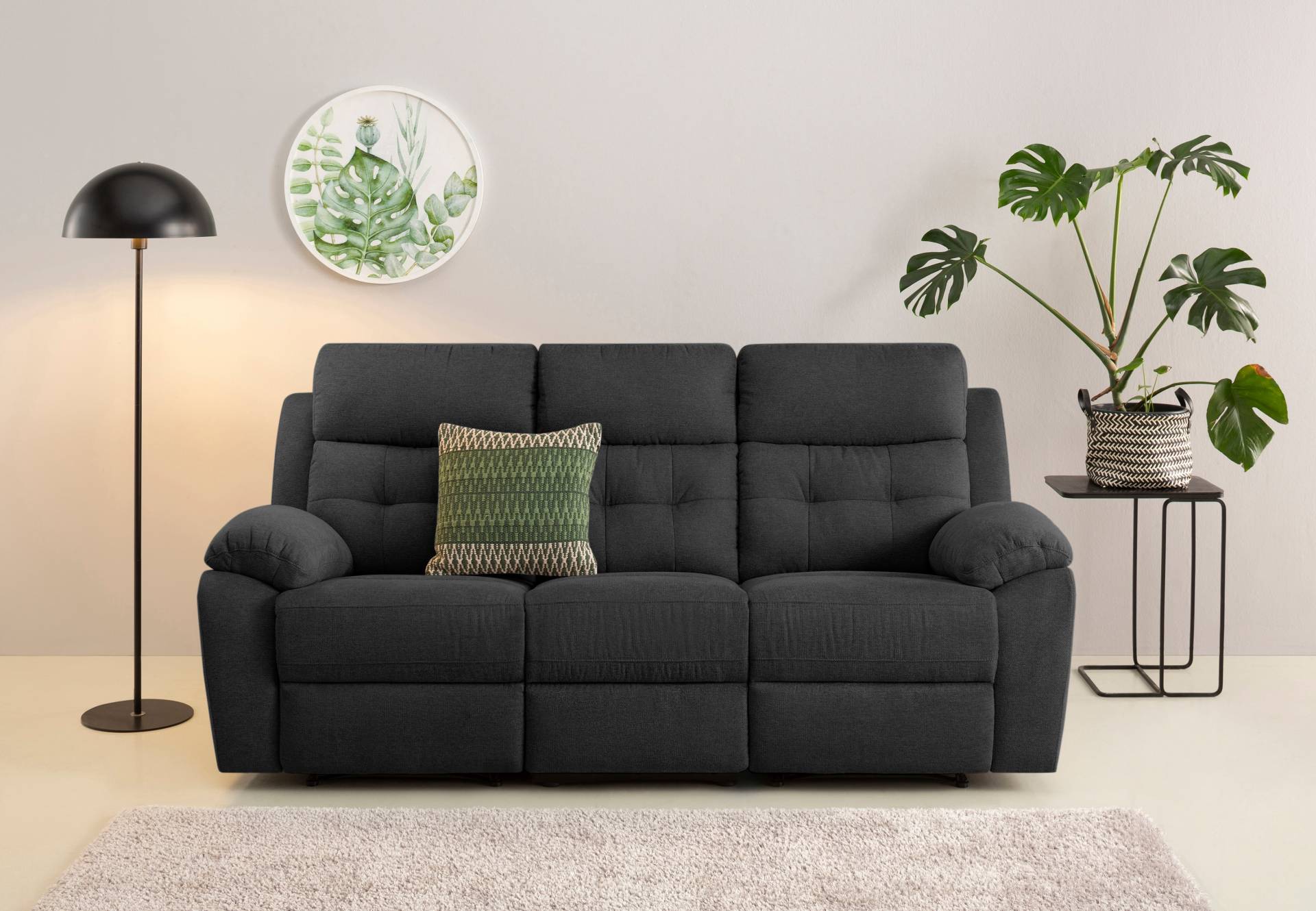 Home affaire 3-Sitzer »Lannilis«, mit manueller und elektrischer Relaxfunktion von home affaire