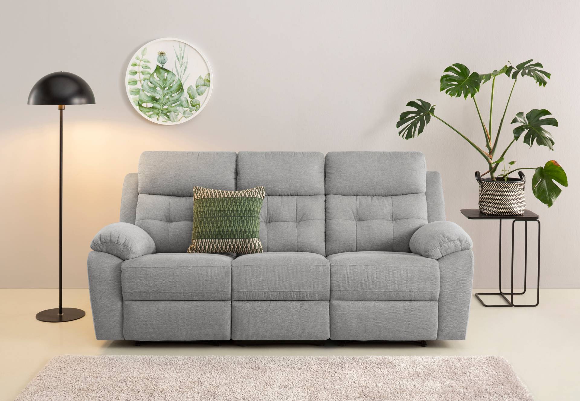 Home affaire 3-Sitzer »Lannilis«, mit manueller und elektrischer Relaxfunktion von home affaire