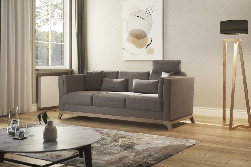 Home affaire 3-Sitzer »Viva«, mit Holzrahmen aus Buche von home affaire