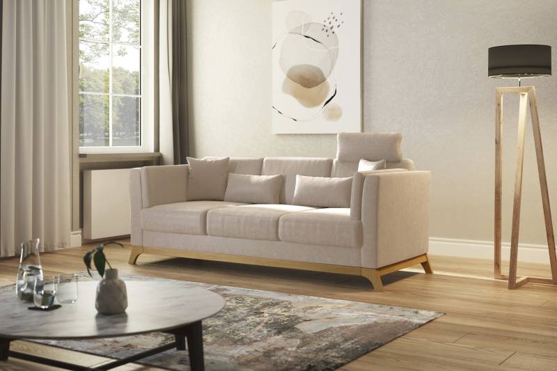 Home affaire 3-Sitzer »Viva«, mit Holzrahmen aus Eiche von home affaire